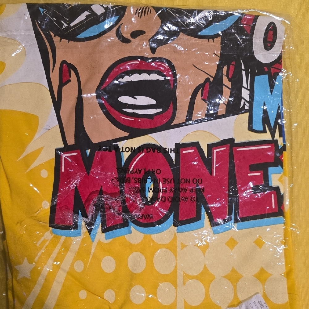 Contender “Mind on Money”Yellow Graphic Tee for Men - Picture 3 of 3